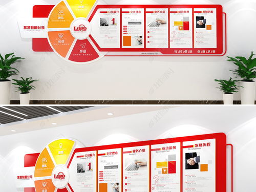 红色创意企业文化墙 数字文化创意内容应用服务全解析